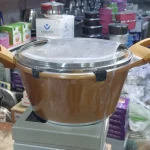 قابلمه طلایی   سرامیکی سایز 20 مارک لایف اسمایل